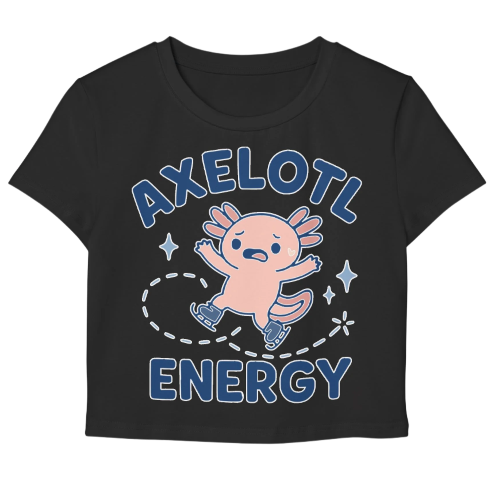 Axelotl Energy Women's Baby Tee - Adults Skate Too LLC