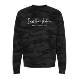 I Am The Skater Camo Sweatshirt - Adults Skate Too LLC