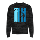 Ombré Skater Camo Sweatshirt - Adults Skate Too LLC