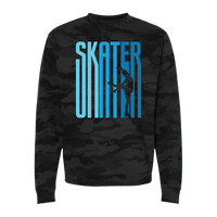 Ombré Skater Camo Sweatshirt