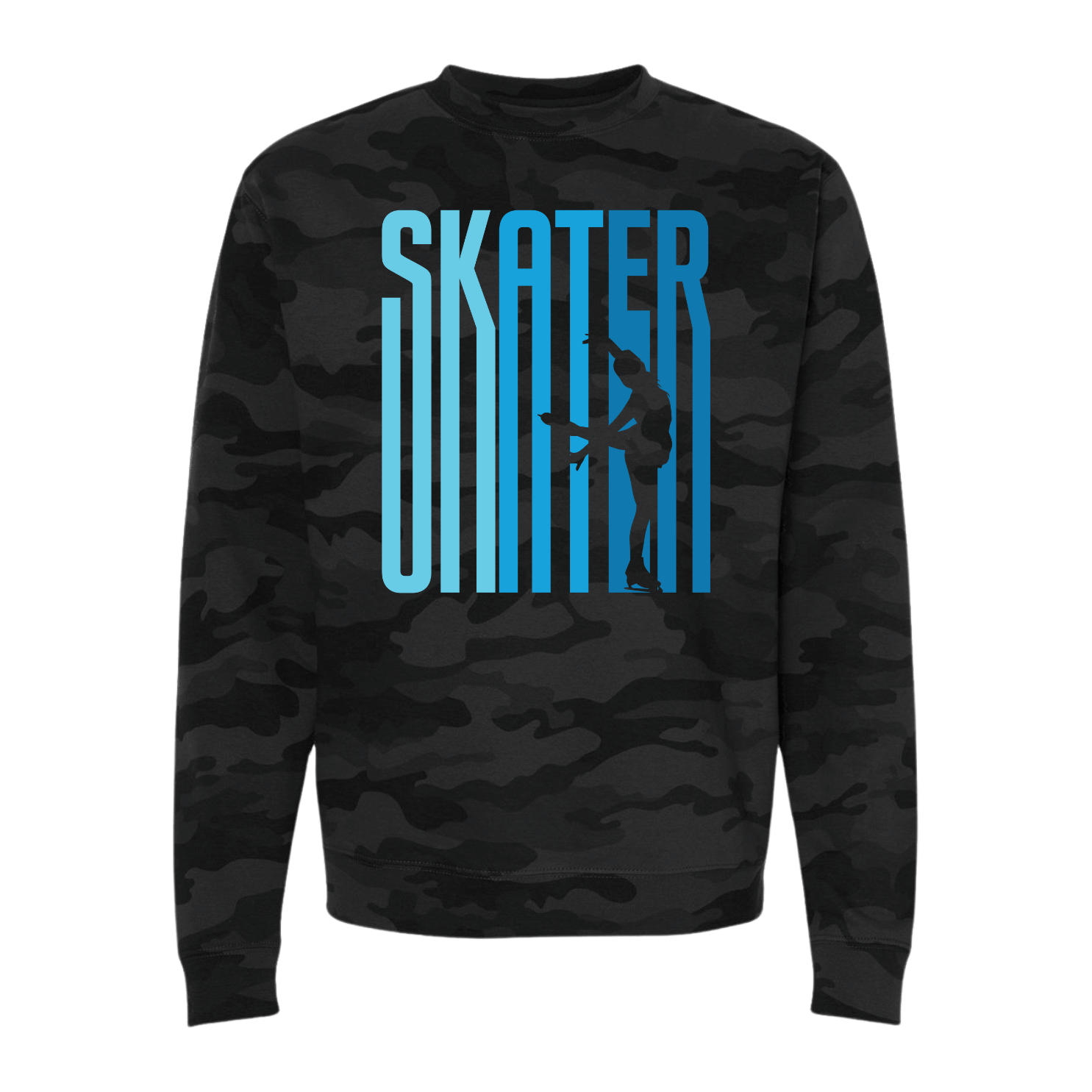 Ombré Skater Camo Sweatshirt