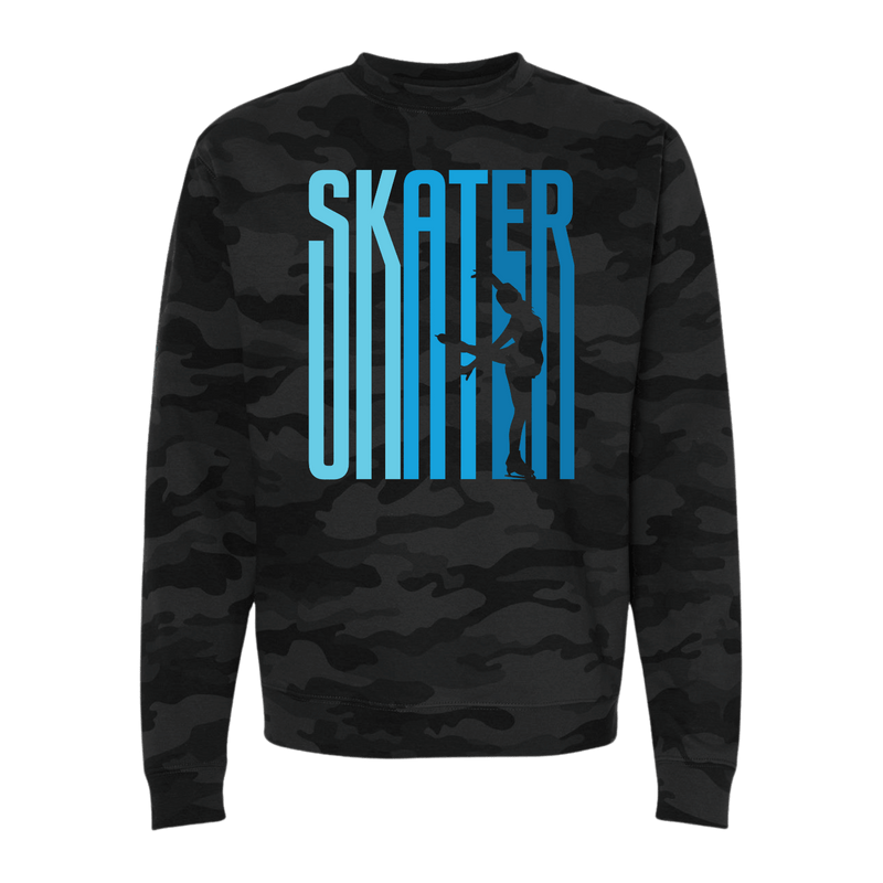 Ombré Skater Camo Sweatshirt