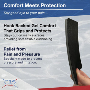 CRS Cross Gel Pads with Hook Fastener Backing