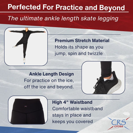 CRS Cross Ice Skating Ankle Length Leggings