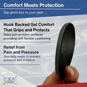 CRS Cross Gel Pads with Hook Fastener Backing