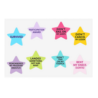 Skater Achievement Stars Vinyl Sticker Sheet
