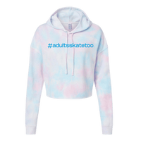 Hashtag Cotton Candy Hooded Crop
