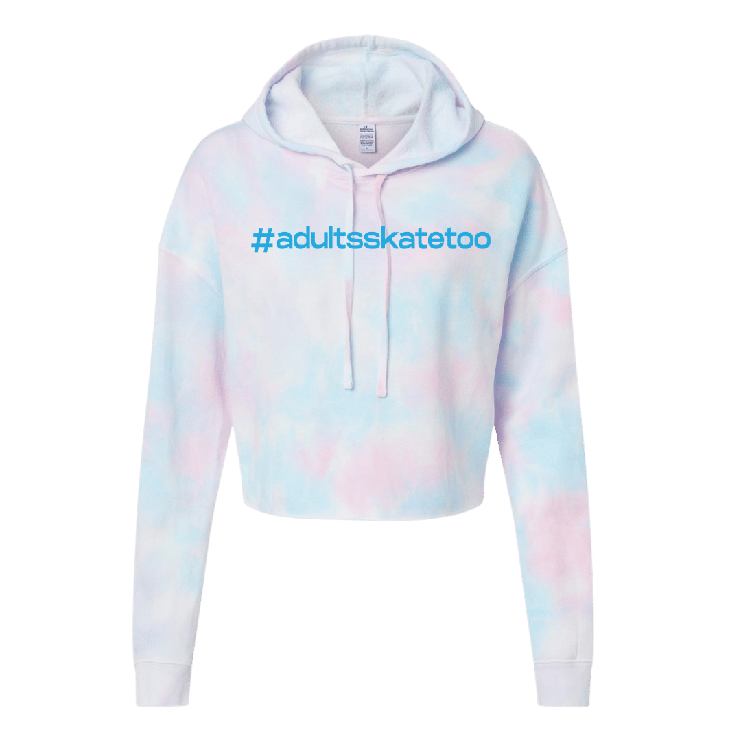 Hashtag Cotton Candy Hooded Crop