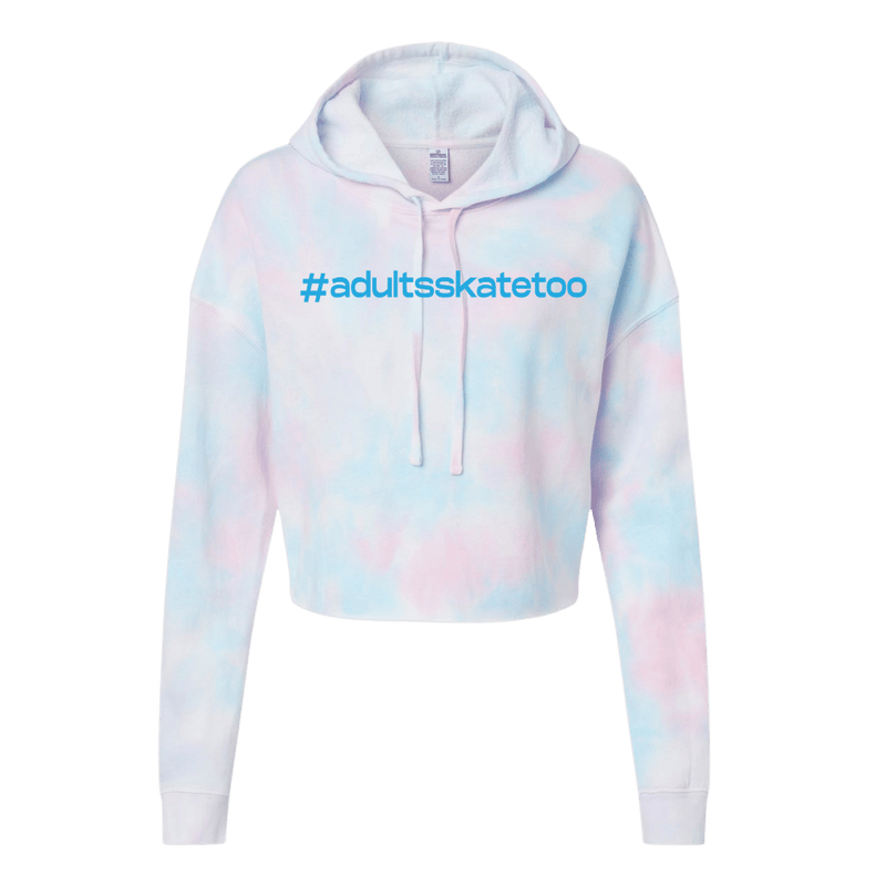 Hashtag Cotton Candy Hooded Crop