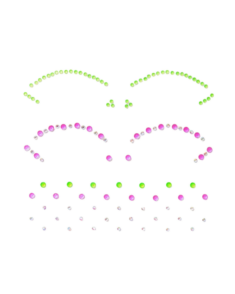 Neon Face Gem - Cut Crease Face Jewel
