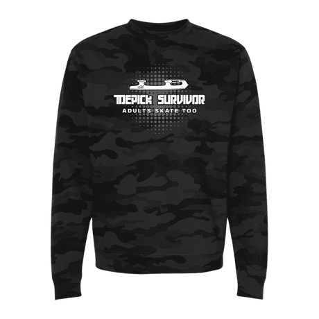 Toepick Survivor Camo Sweatshirt - Adults Skate Too LLC