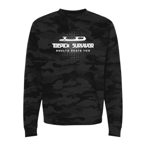 Toepick Survivor Camo Sweatshirt - Adults Skate Too LLC