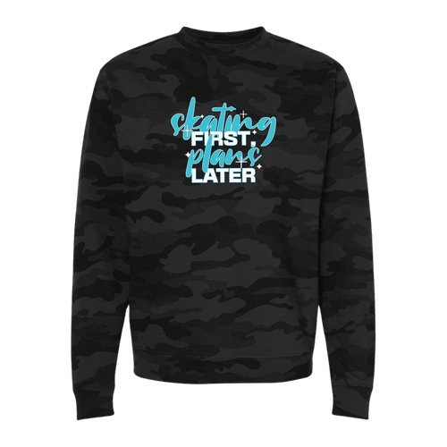 Skating First Camo Sweatshirt - Adults Skate Too LLC