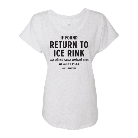 If Found Dolman Tee - Adults Skate Too LLC