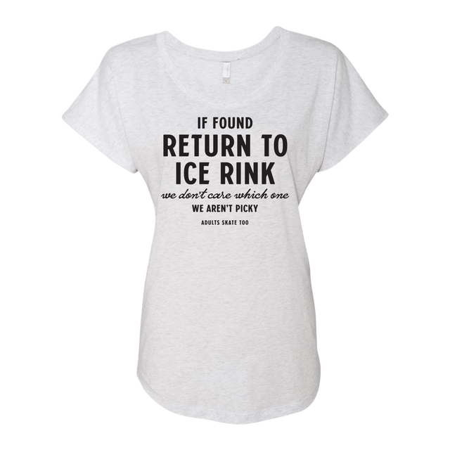 If Found Dolman Tee - Adults Skate Too LLC