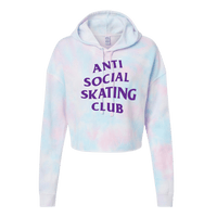 Anti Social Skating Club Cotton Candy Hooded Crop