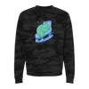 Skating Sloth Camo Sweatshirt