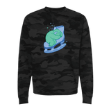 Skating Sloth Camo Sweatshirt - Adults Skate Too LLC