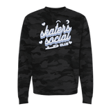 Social Club Camo Sweatshirt - Adults Skate Too LLC