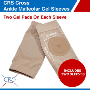 CRS Cross Ankle Malleolar Gel Sleeves - Premium Ankle Padded Skate Sock