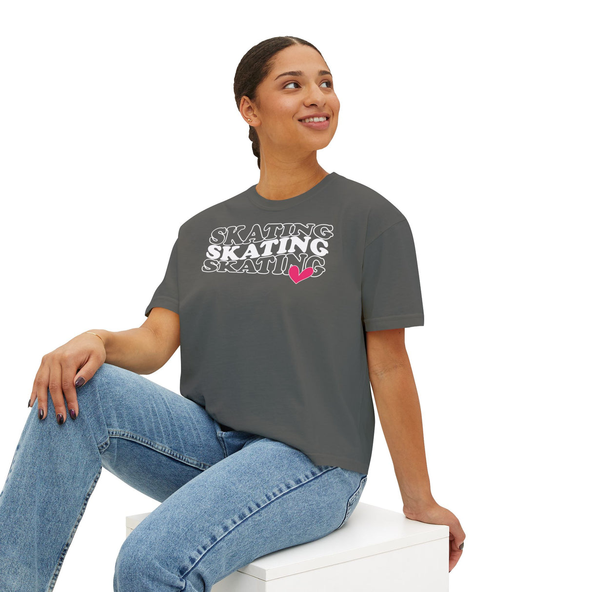 Skating Vibes Women's Boxy Tee - Adults Skate Too LLC