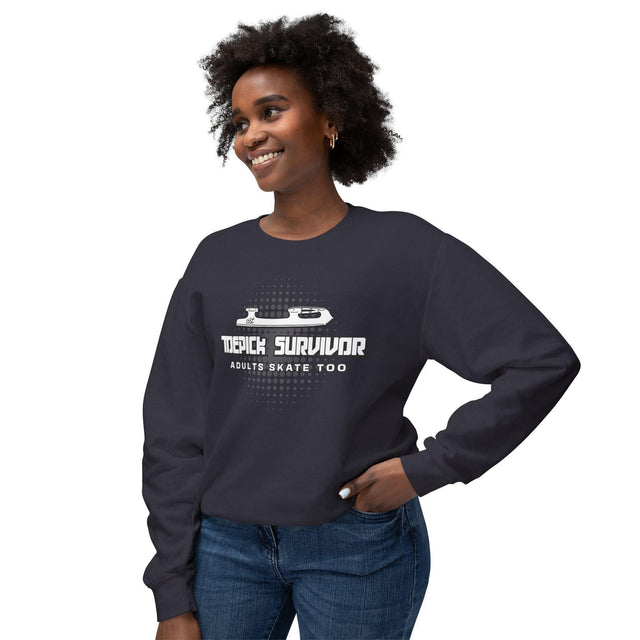 Toepick Survivor Unisex Sweatshirt - Adults Skate Too LLC