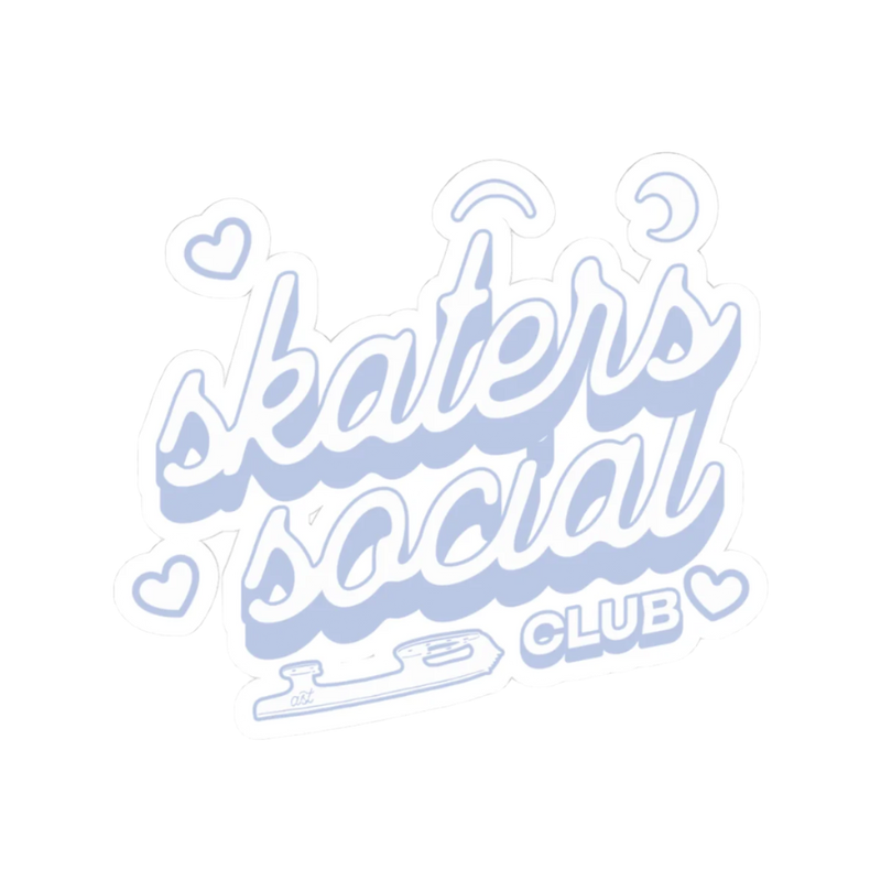 Skaters Social Club – Pastel Vinyl Sticker - Adults Skate Too LLC