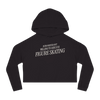 Introverted But Willing to Discuss Figure Skating Cropped Hoodie - Adults Skate Too LLC