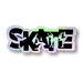 Skate Silhouettes Holographic Stickers