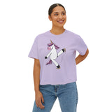 Skating Unicorn Women's Boxy Tee