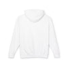 White hoodie on a light gray background