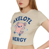 Axelotl Energy Women's Baby Tee - Adults Skate Too LLC