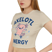 Axelotl Energy Women's Baby Tee - Adults Skate Too LLC