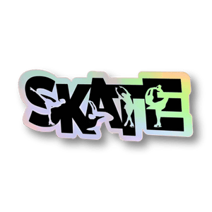 Skate Silhouettes Holographic Stickers