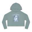 I Love Winter Cropped Hooded Sweatshirt - Adults Skate Too LLC