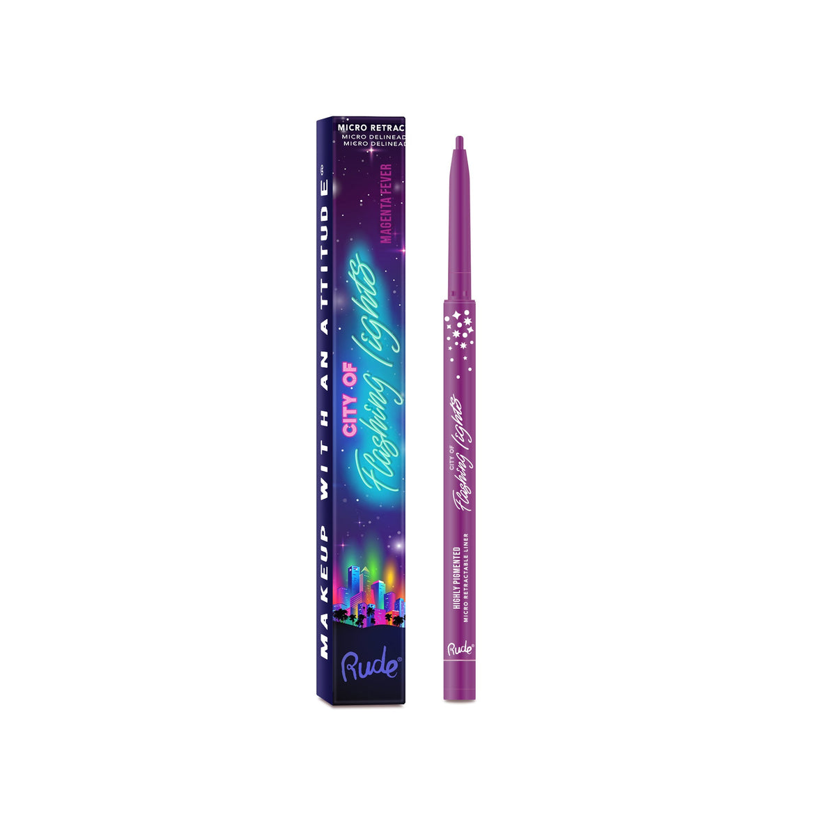 City of Flashing Lights Micro Retractable Liner