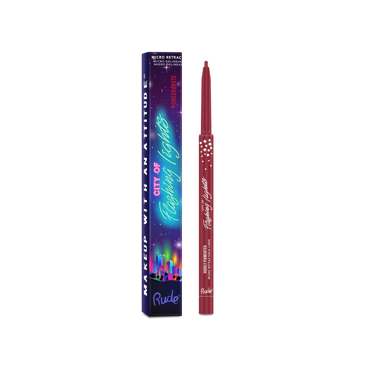 City of Flashing Lights Micro Retractable Liner