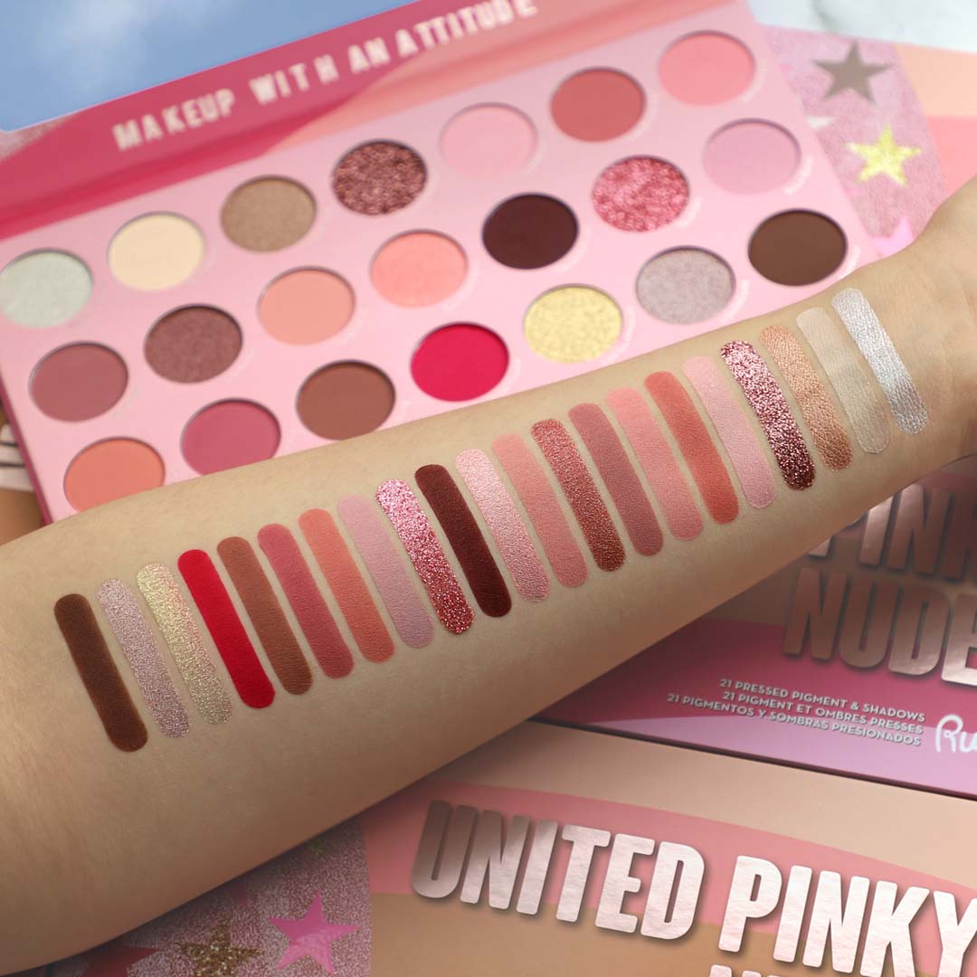 United Pinky Nudes - 21 Pressed Pigment & Shadows Palette