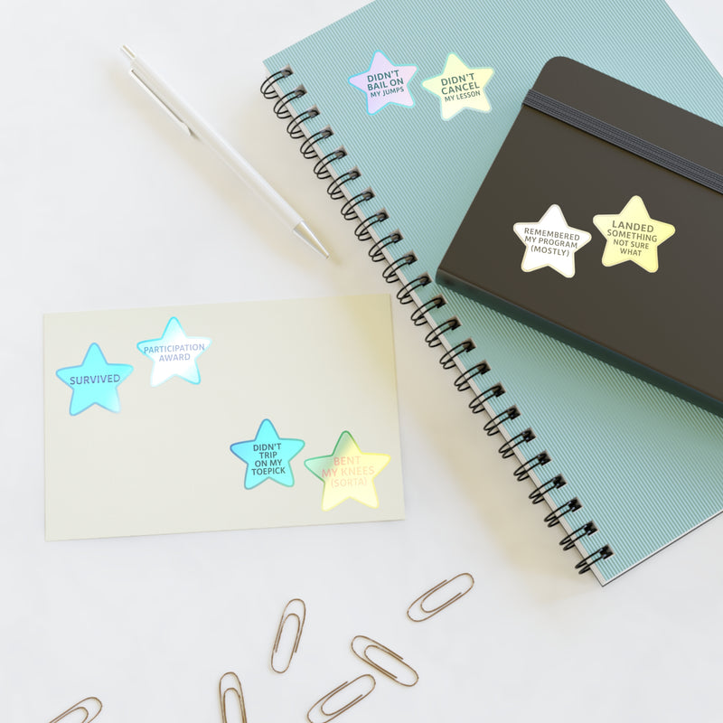 Skater Achievement Stars Vinyl Sticker Sheet