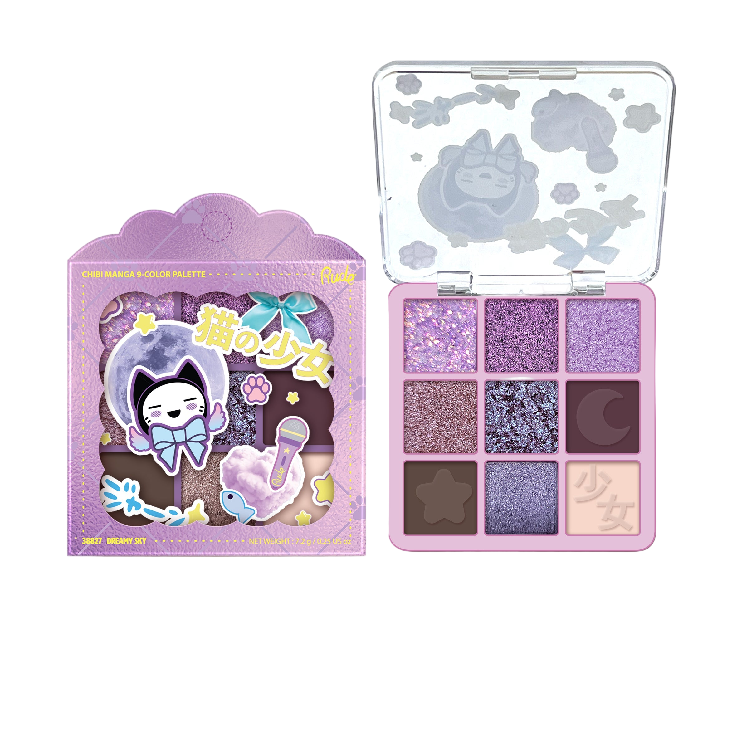 [VAULT] Rude Cosmetics Chibi Manga 9 Color Eyeshadow Palette
