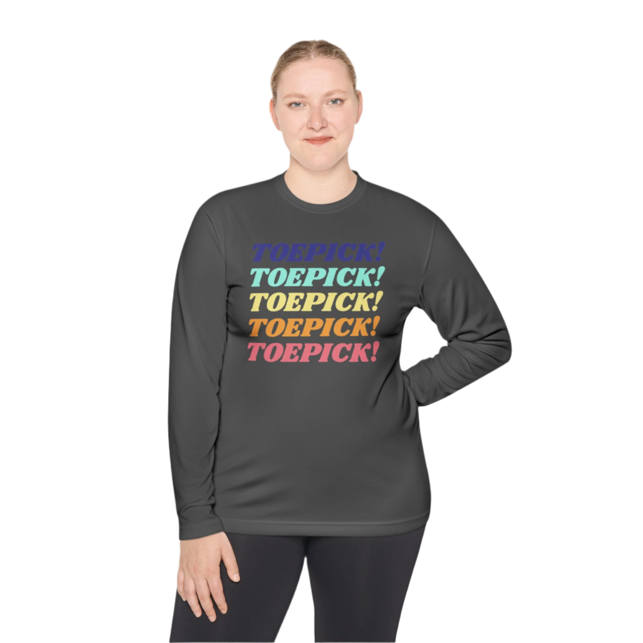 Toepick! Warm Up Long Sleeve Tee - Adults Skate Too LLC