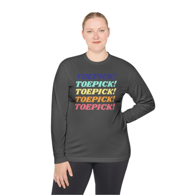 Toepick! Warm Up Long Sleeve Tee - Adults Skate Too LLC