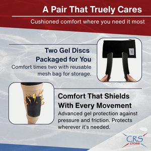 CRS Cross Gel Pads with Hook Fastener Backing