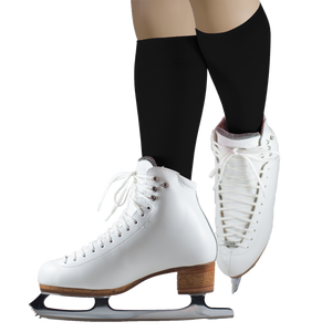 CRS Cross Figure Skate Socks (2 Pair) - Knee High Tights For Skating