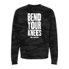 Bend Your Knees Camo Sweatshirt