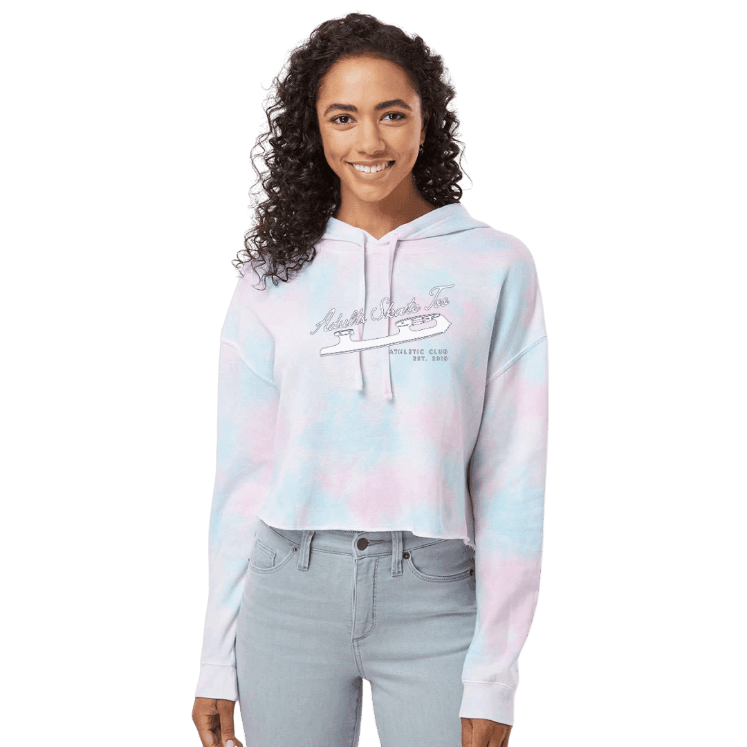 Athletic Club Cotton Candy Hooded Crop - Adults Skate Too LLC