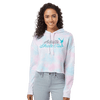 Cursive Cotton Candy Hooded Crop