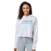 Cursive Cotton Candy Hooded Crop