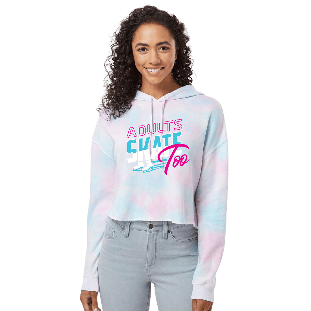 Retro Cotton Candy Hooded Crop