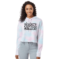 Skaters Gonna Skate Cotton Candy Hooded Crop